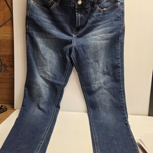 Kensie Women's Boot Cut Jeans in Mid Blue Wash